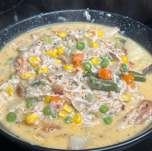 Chicken pot pie soup