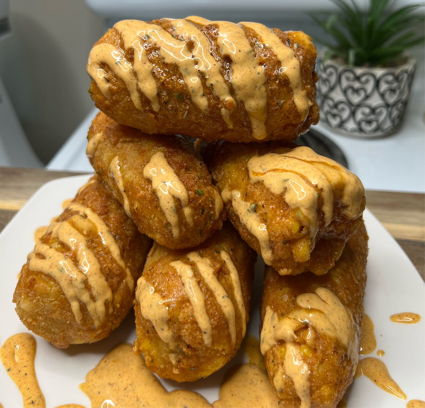 Fried corn with Cajun butter recipe